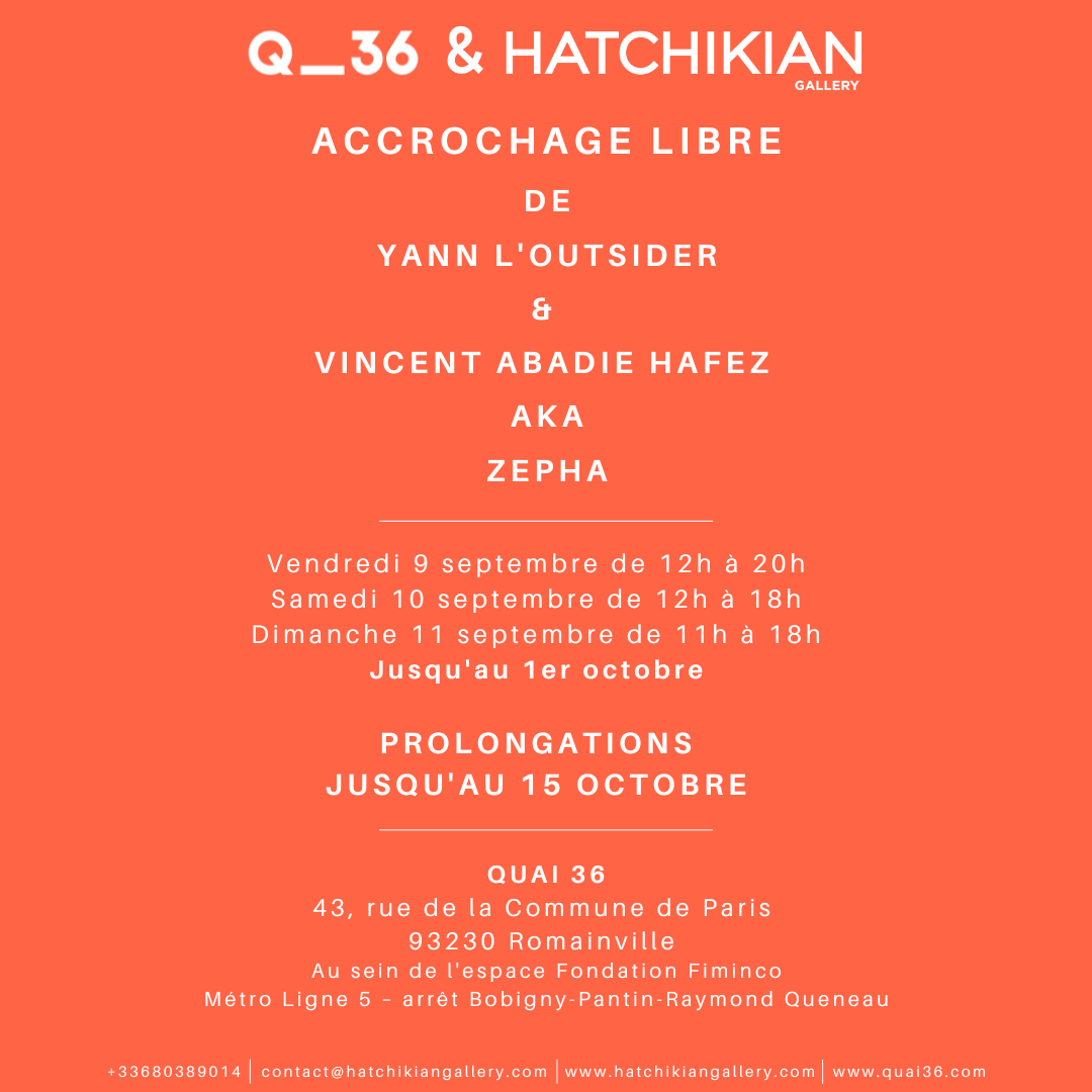 hatchikian-gallery-quai36-accrochage-libre-yann-loutsider-vincent-abadie-hafez-aka-zepha